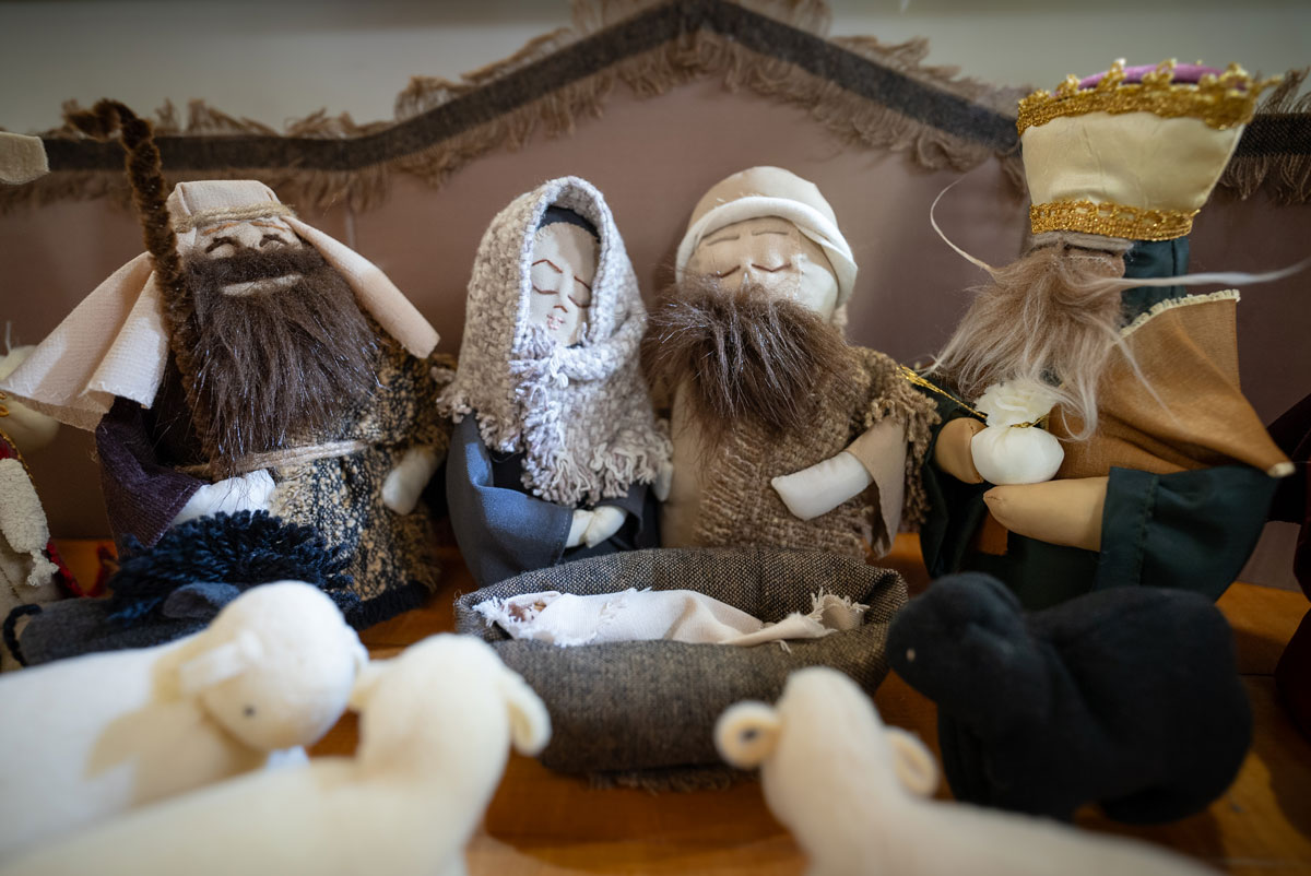 A Polish handmade nativity scene know as a “szopka.”